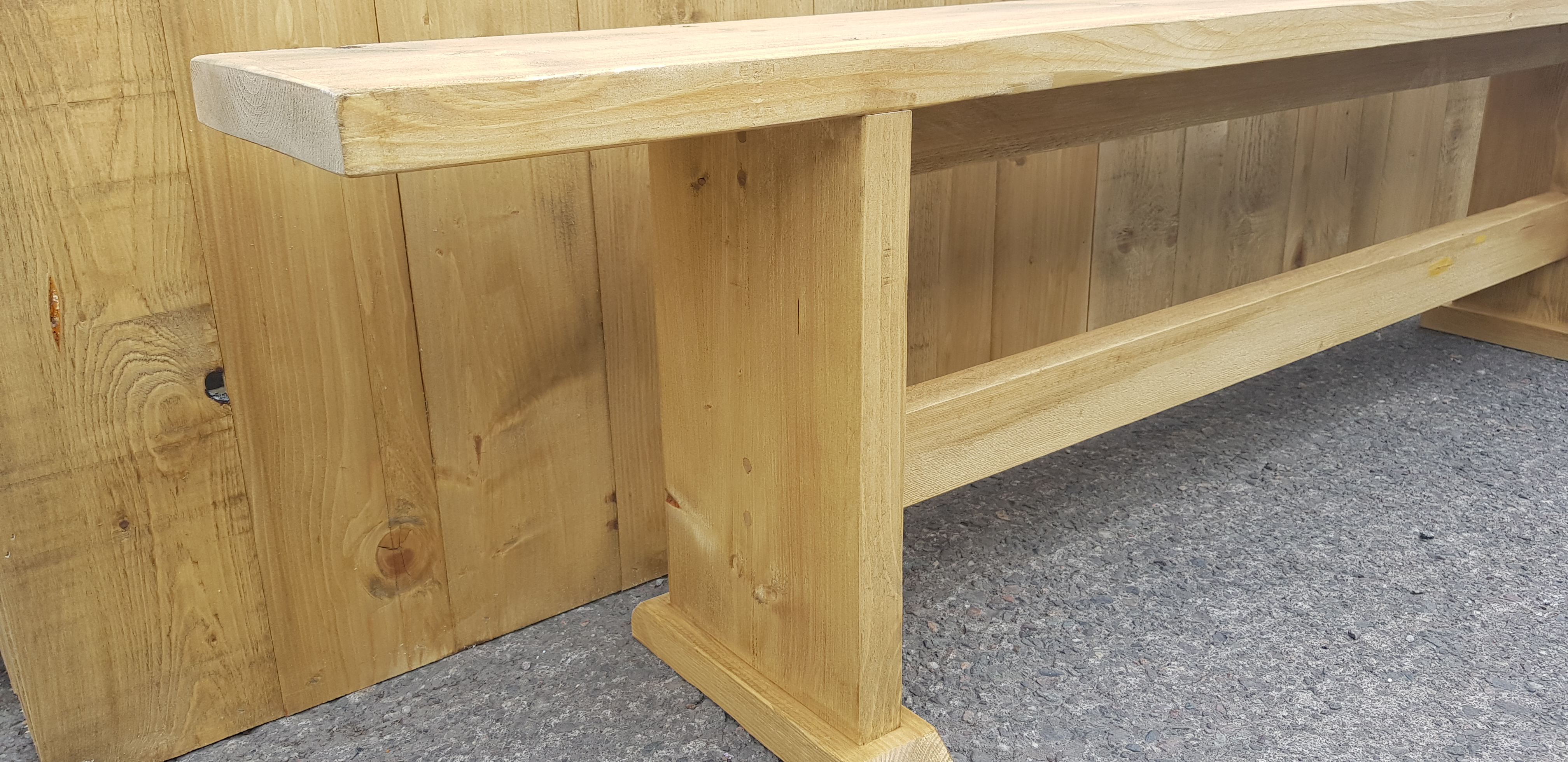 Rustic Wooden Bench seats 3 £15 Vintage Gathering