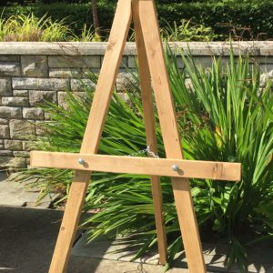 Wooden Easel wedding hire Scotland