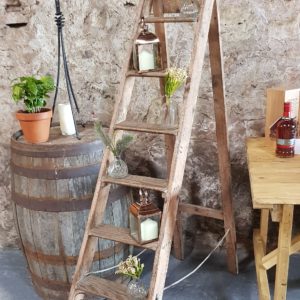 Rustic Ladder Display Wedding Hire Scotland