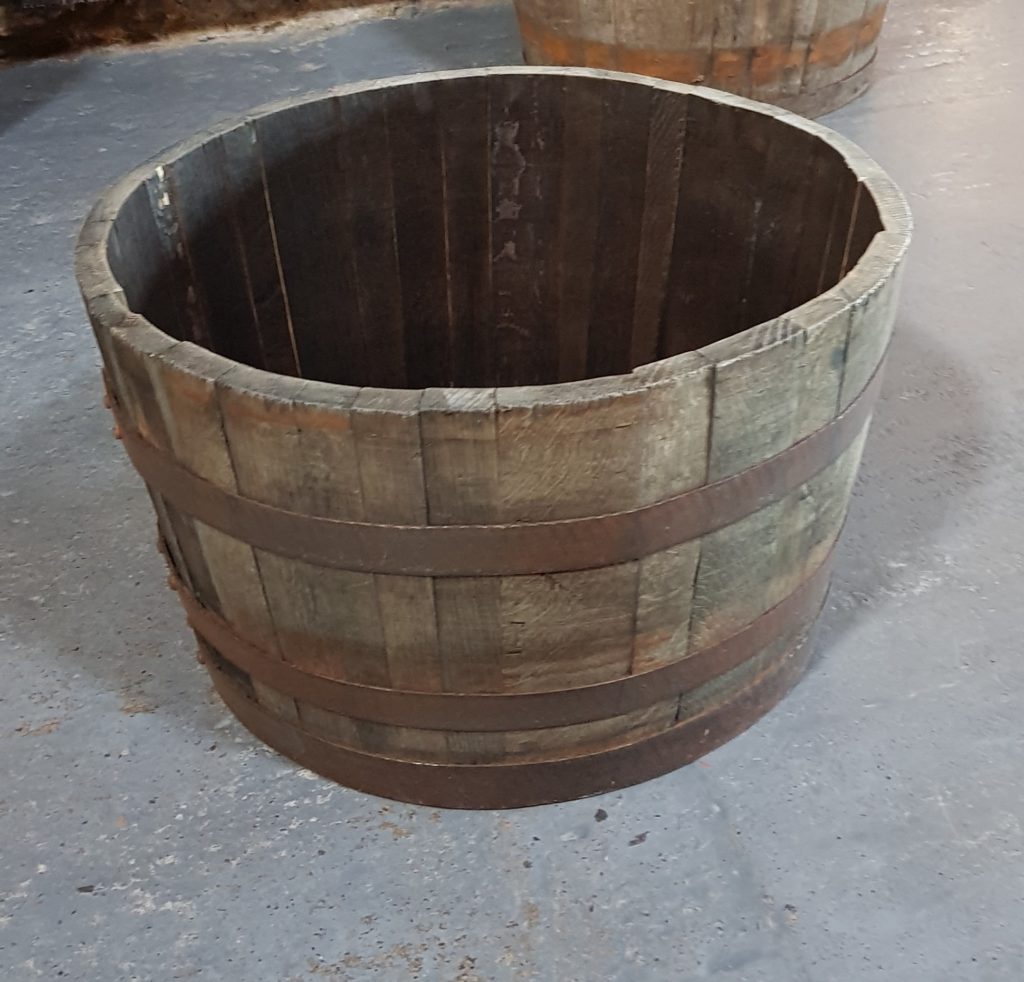 Half Barrel Ice Bucket Vintage Gathering