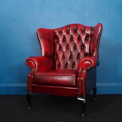 Wingback Chesterfield Armchair Oxblood