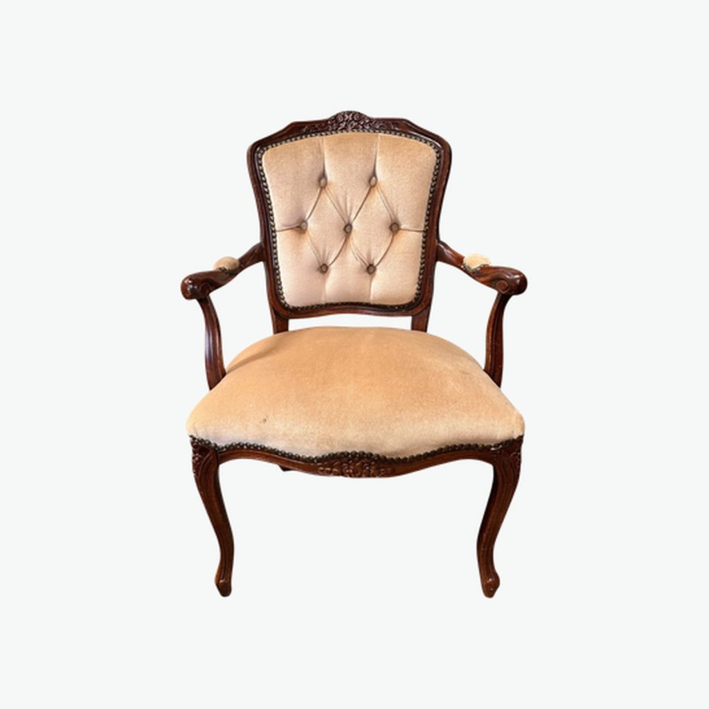 Antique Cream Armchair