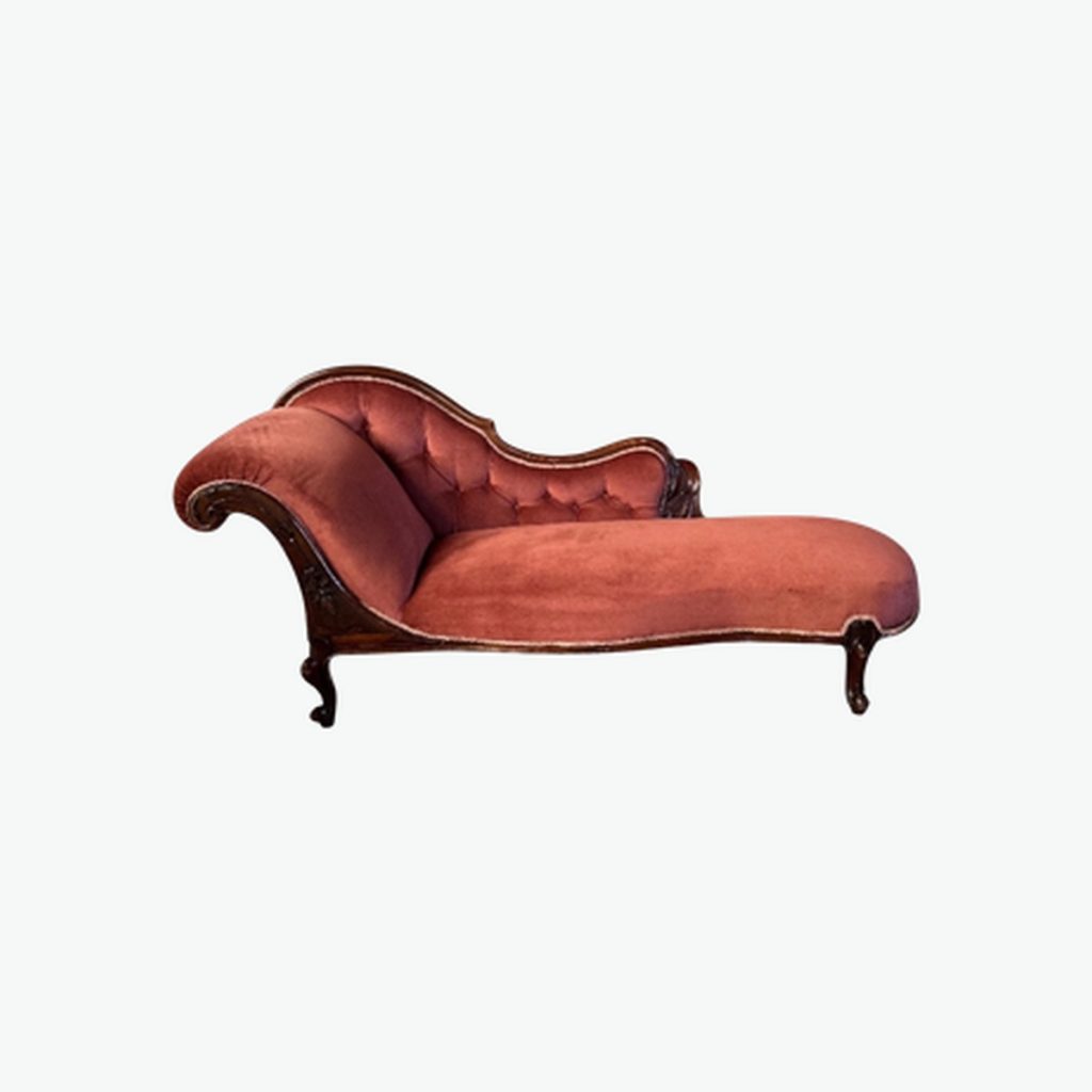 Antique Pink Chaise Longue