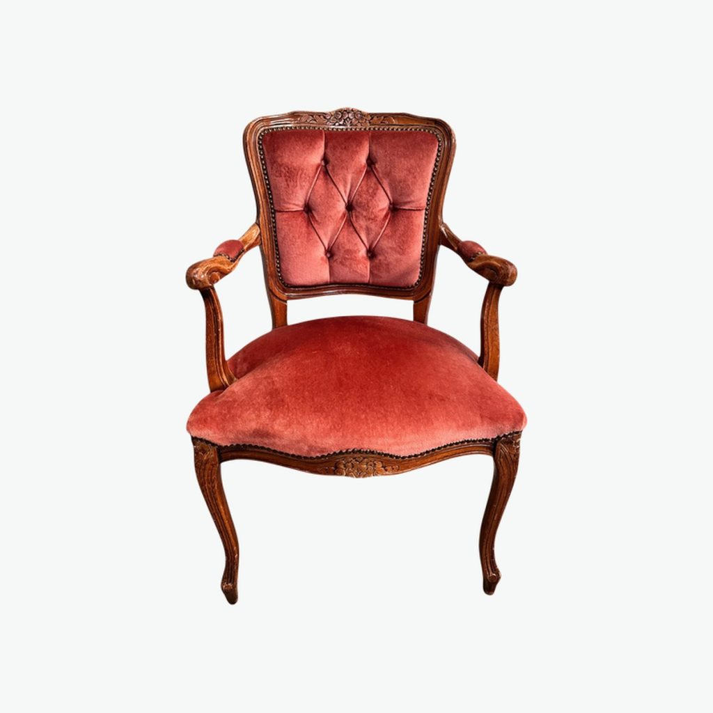 Dusky  Pink Antique Chair