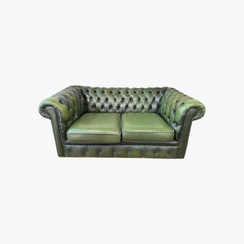 Green Chesterfield 2-seater