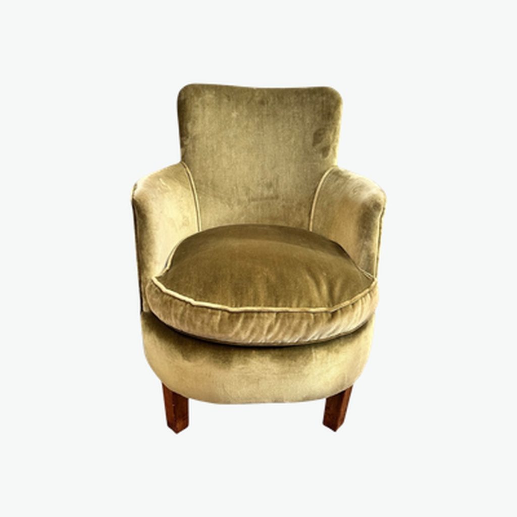 Velvet Green Tub Chair