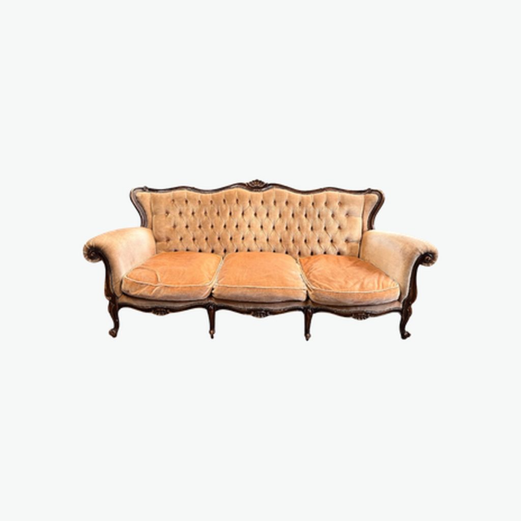 Vintage Apricot 3-seater sofa