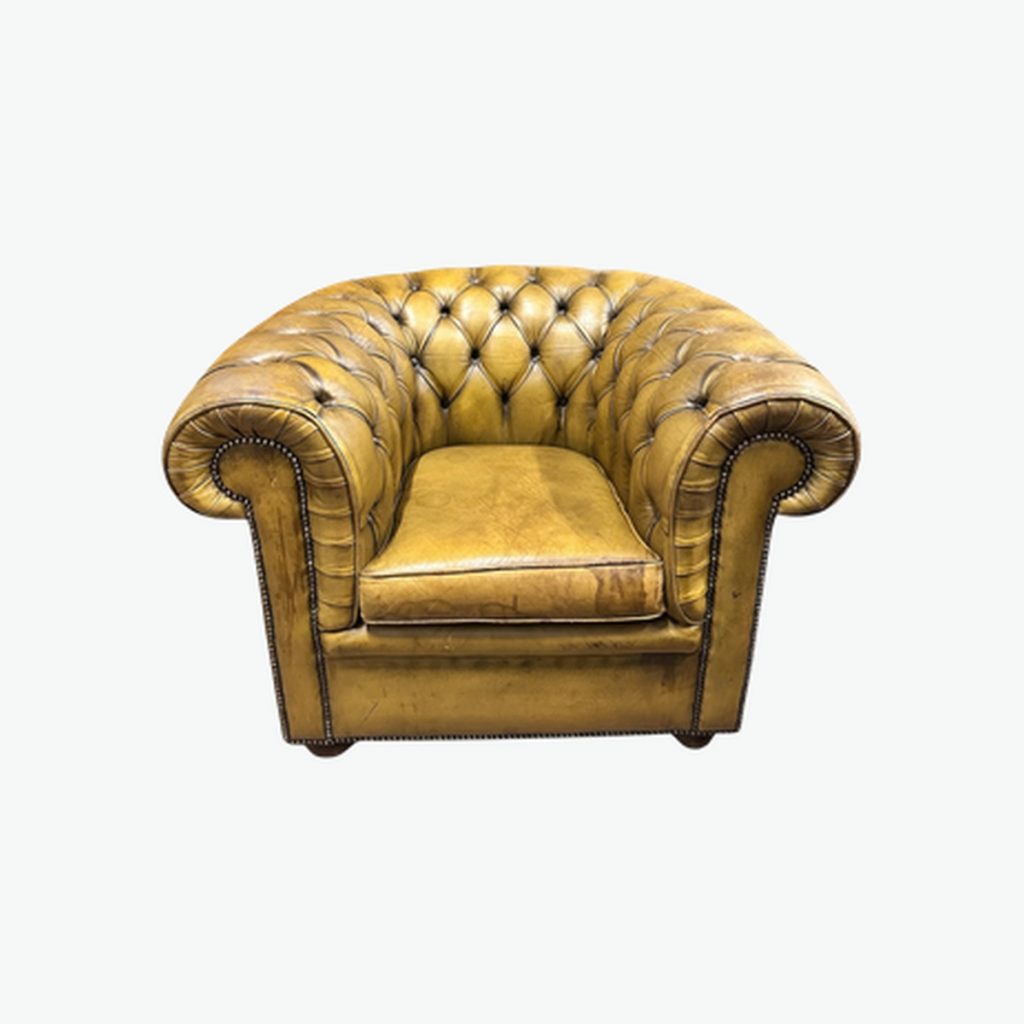 Vintage Olive Tub Chair