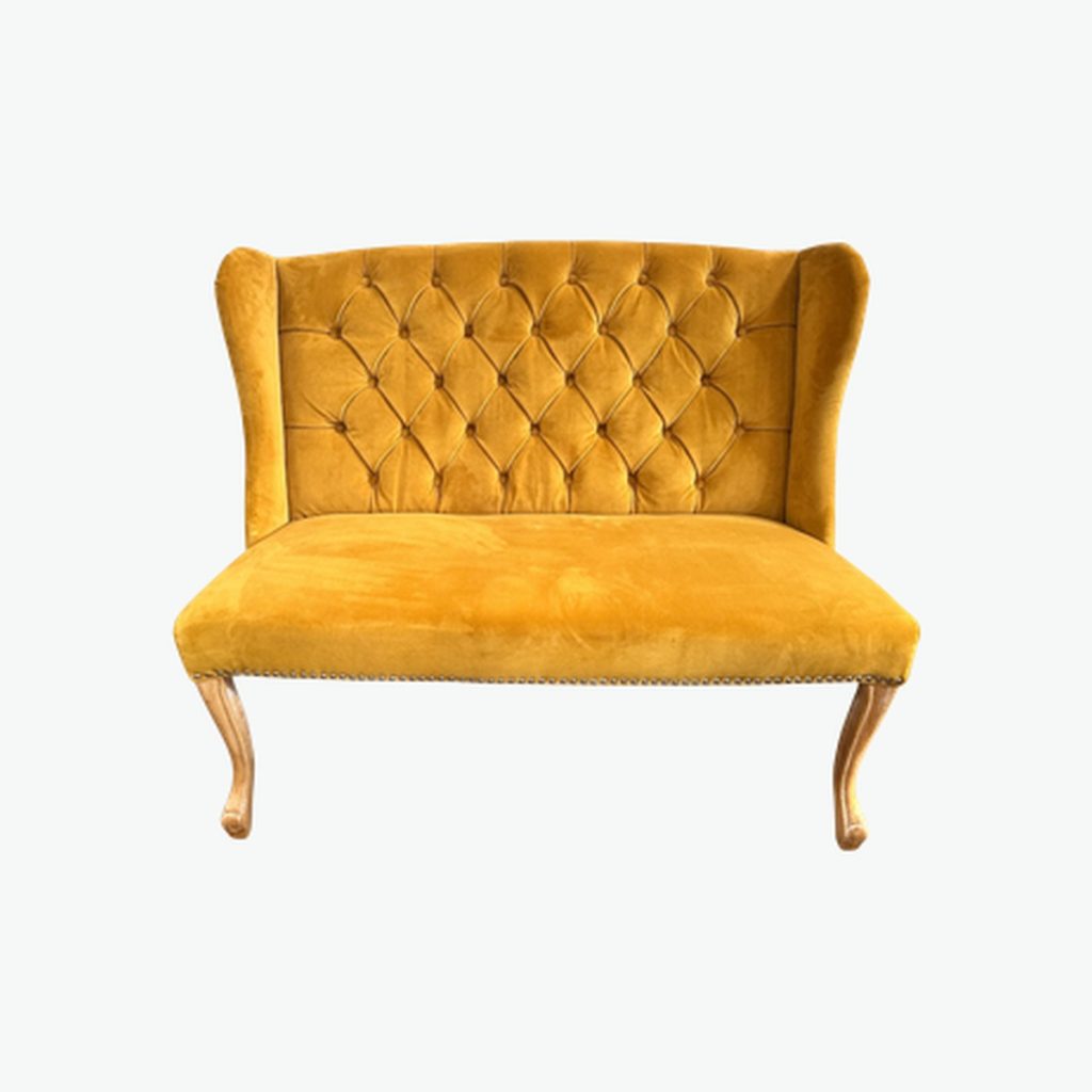 Yellow Slim 2-seater Sofa