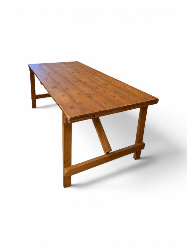 Wooden Tressle Table