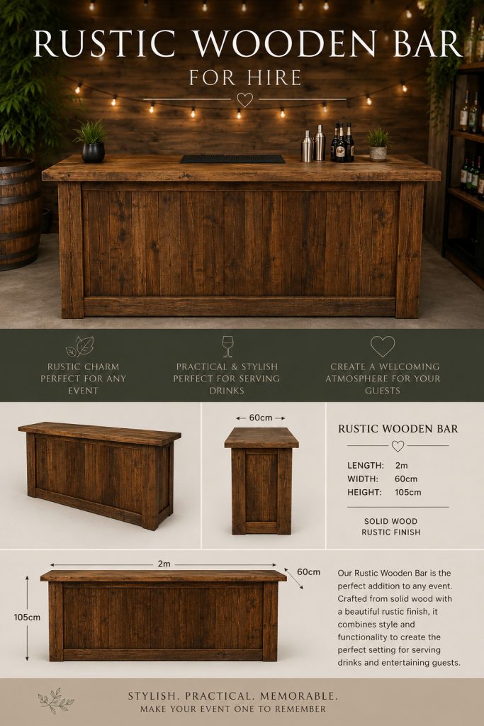 Rustic Wooden Bar